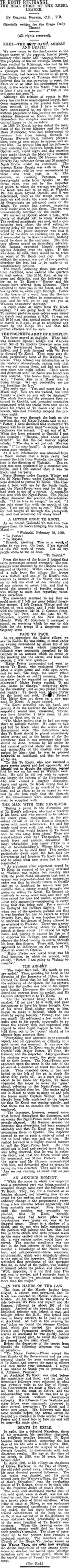Image: TE KOOTI RIKIRANGI. (Otago Daily Times 20-6-1914)
