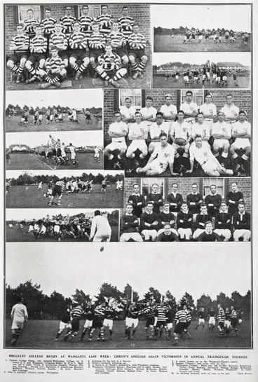 Image: Brilliant college rugby at Wanganui last: Christ's College again victorious in annual triangular tourney