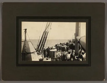 Image: All hands on deck just after sighting the Moa