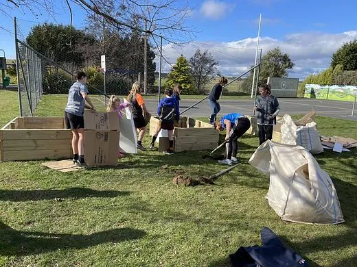 Building the Vegetable Gardens