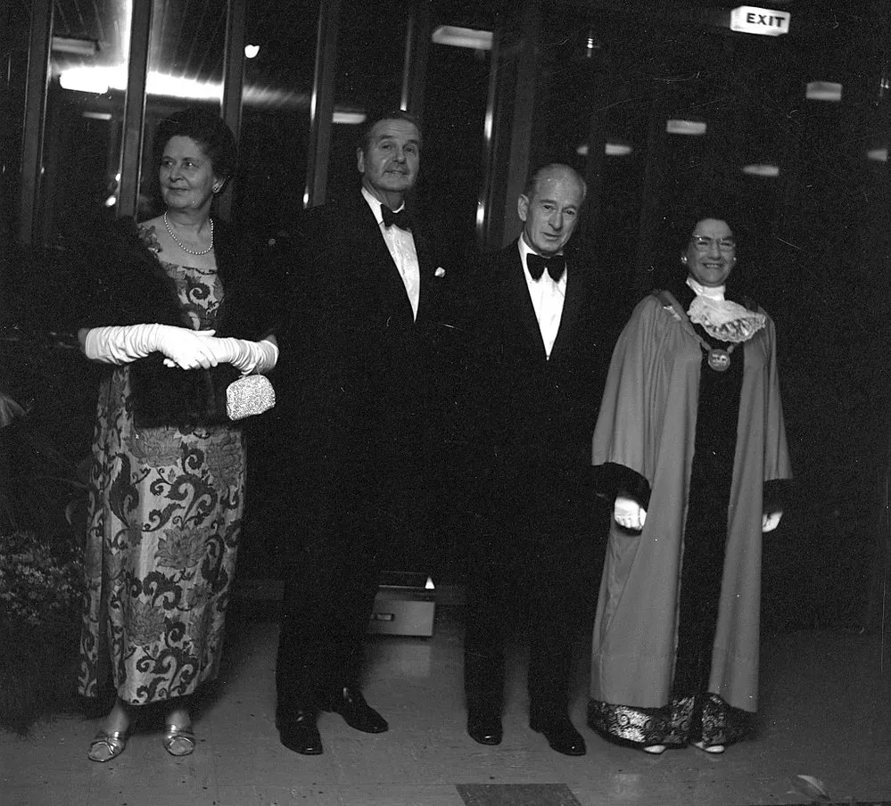Civic Ball 1972; Alan Highet and wife, Harold Nicholson and mayor Doris Nicholson.