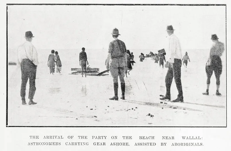 American Solar Eclipse observation expedition to Wallal, Australia