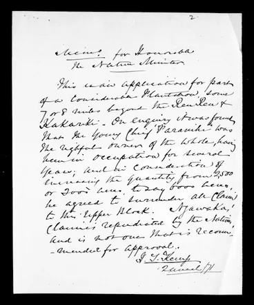 Image: Letter from H Tacy Kemp to McLean (translation)