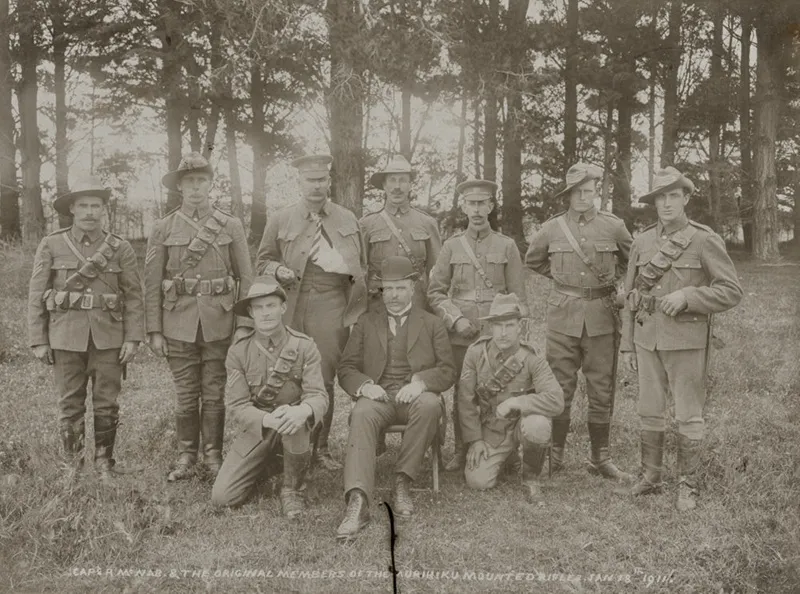 Photograph, Murihiku Mounted Rifles, January 18th 1911