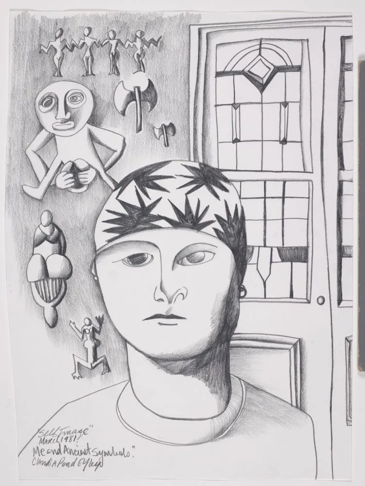 Self Image March 1981. Me and Ancient Symbols