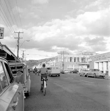 Image: View up Main Street; 1966