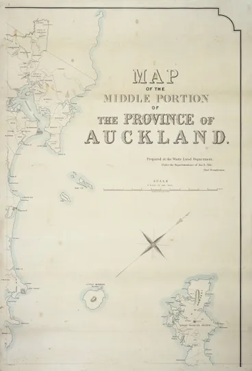 Image: Map of the middle portion of the province of Auckland.