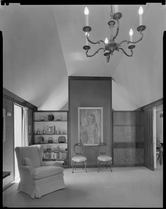 Interior, living room, Paprill House