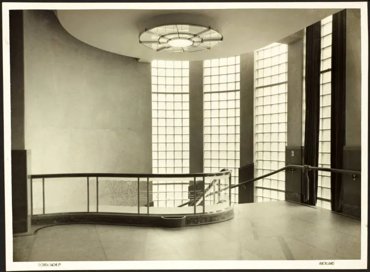 1ZB Building Upper Landing, Durham Street West, Auckland Central, 1941