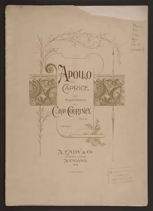 Apollo caprice : for pianoforte / by Chas. Courtney.