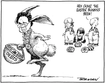 Image: "Hey guys! The Easter bunny's been!" 29 March 2010