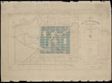 Image: Plan of the city of Christchurch, Canterbury N.Z., 1868 / W.W. Dartnall, surveyor &c, ChCh.