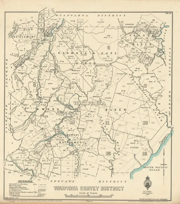 Waipawa Survey District [electronic resource] / May Lawson, delt.