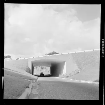 Image: Underpass with car, Takapu Road under State Highway 1, Wellington
