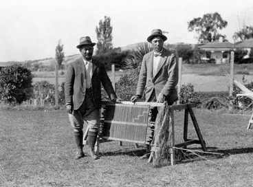 Apirana Ngata and Peter Buck, Waiomatatini, 1923 Image: Apirana Ngata and Peter Buck, Waiomatatini, 1923