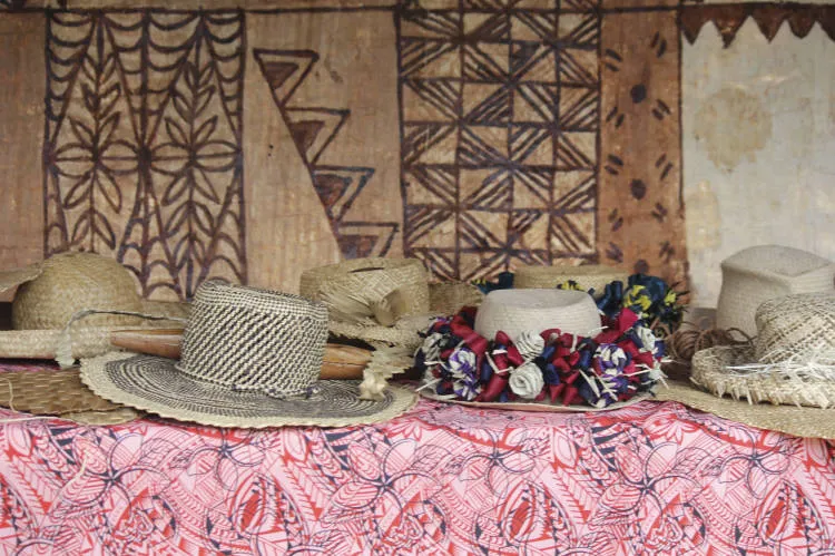 Niue handicraft on display at Pasifika Festival, 2016.