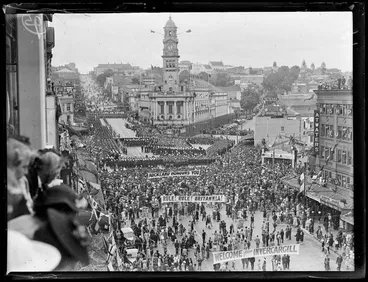 Image: HMS Achilles Civic Reception, Auckland Central, 1940