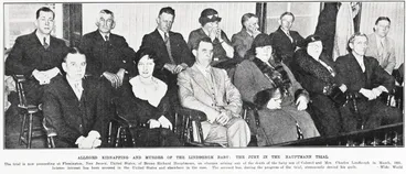 Alleged kidnapping and murder of the Lindbergh baby: the jury in the Hauptmann trial Image: Alleged kidnapping and murder of the Lindbergh baby: the jury in the Hauptmann trial