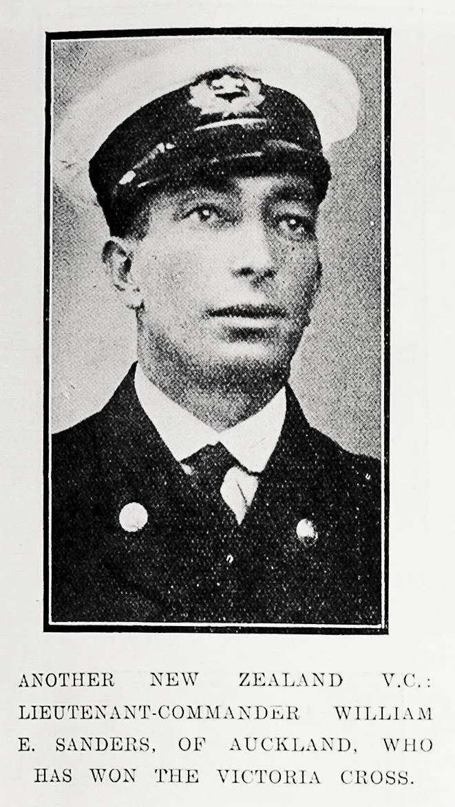 Another New Zealand V C : Lieutenant-Commander William E Sanders of Auckland, who has won the Victoria Cross