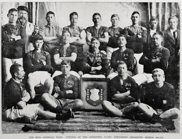Huia football team, winners of the Rangitikei rugby sub-union challenge shield 1900-1901