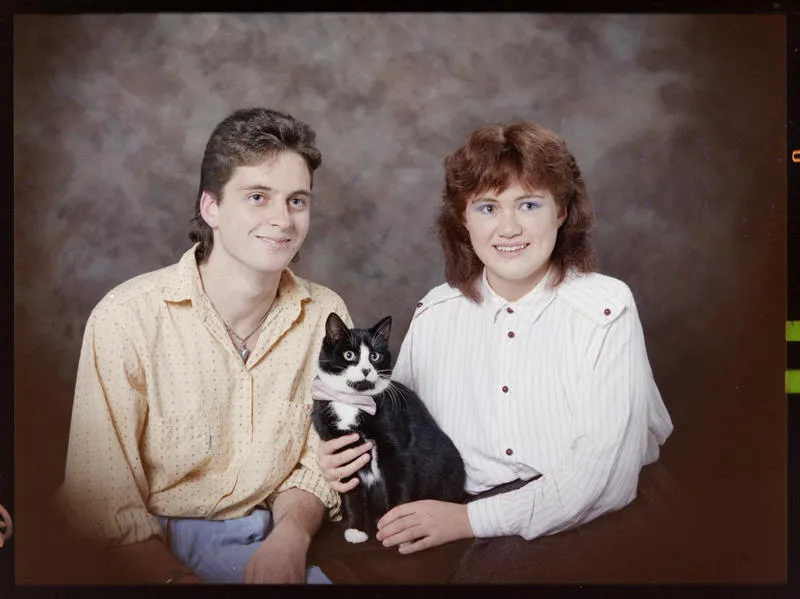 Matthew Coppen, Melisa Franzen and Boss the cat