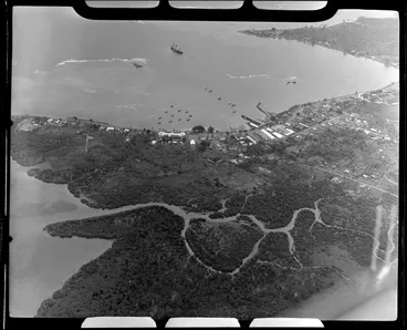 Image: Apia, Upolu, Samoa, showing village and harbour