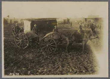 Image: Rations on the way to the trenches.