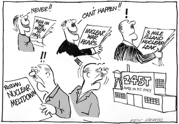 Image: Heath, Eric Walmsley, 1923- : Never!! Can't happen!! [1 May 1986].