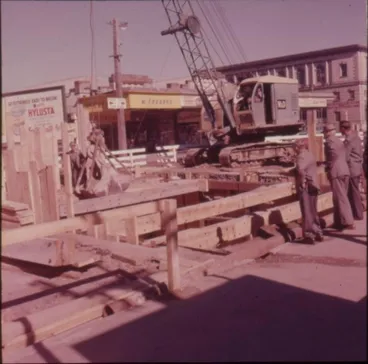 Image: Slide - Line lowering Victoria Street, Hamilton