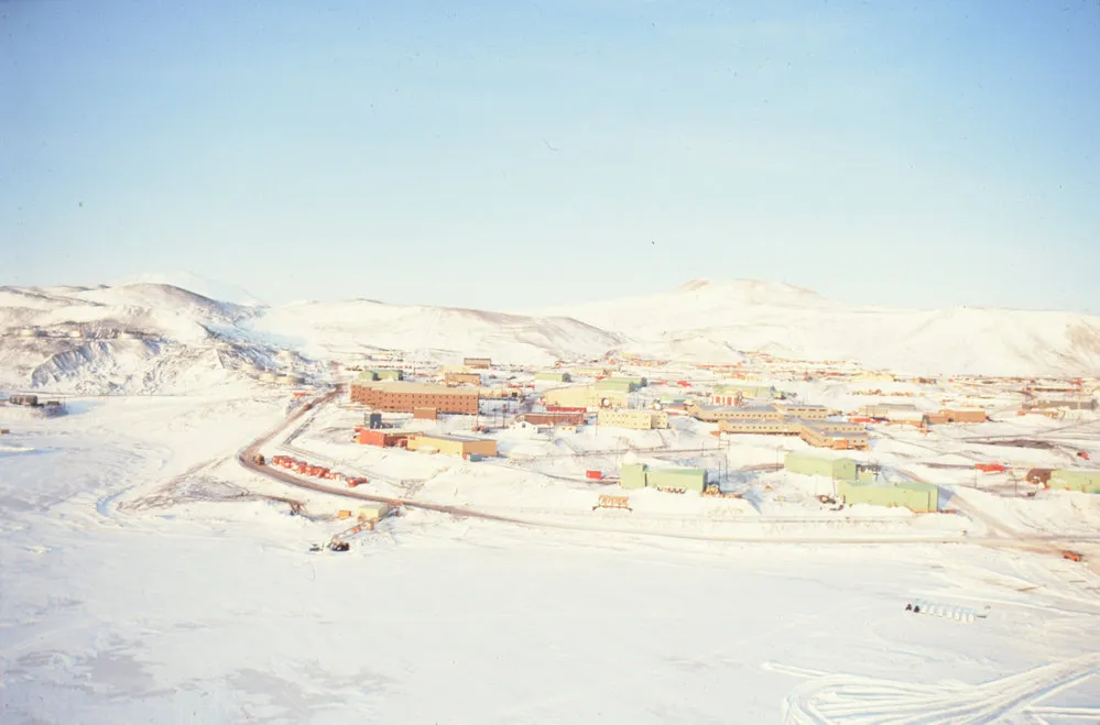 McMurdo Station from air