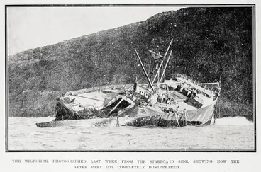 Image: The vanishing Wiltshire: scenes at the wreck two months ago and now