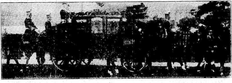The Japanese Emperor Hirohito, the hundred and twenty-fourth of his line, riding to the railway station at Tokio In a golden coach, on his way to the -!• '. . .■-.:. – :.■: .; . ':. ; , coronation ceremonies at Kyoto. – ■ • (Evening Post, 12 January 1929)