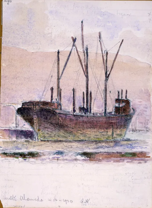 Haylock, Arthur Lagden, 1860-1948 :Hulk Alameda Dec. 1920