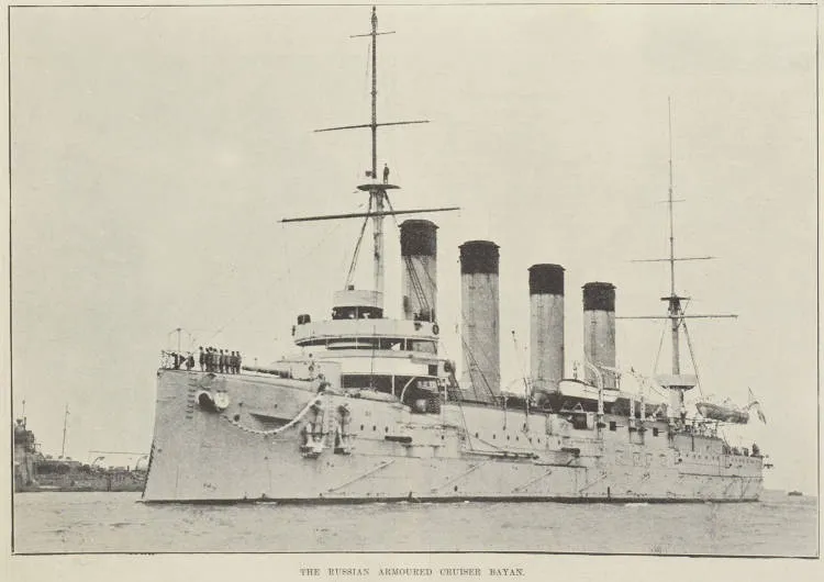 The Russian armoured cruiser Bayan
