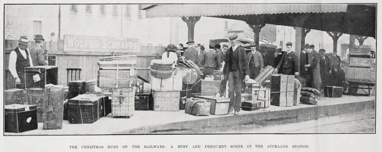 The Christmas rush on the railways