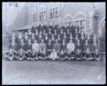 Image: Glass Plate Negative: Christ's College, school house, 1920