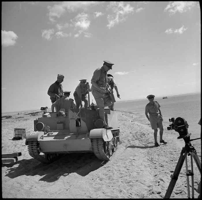GOC Freyberg on manoeuvres, Egypt - Photograph taken by M D Elias
