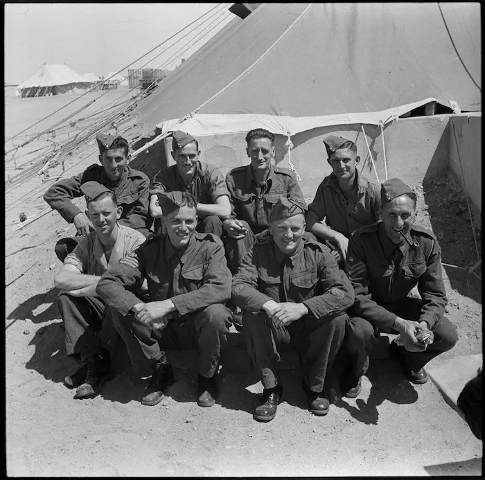 Another group of repatriates from Italy at Maadi - Photograph taken by M D Elias