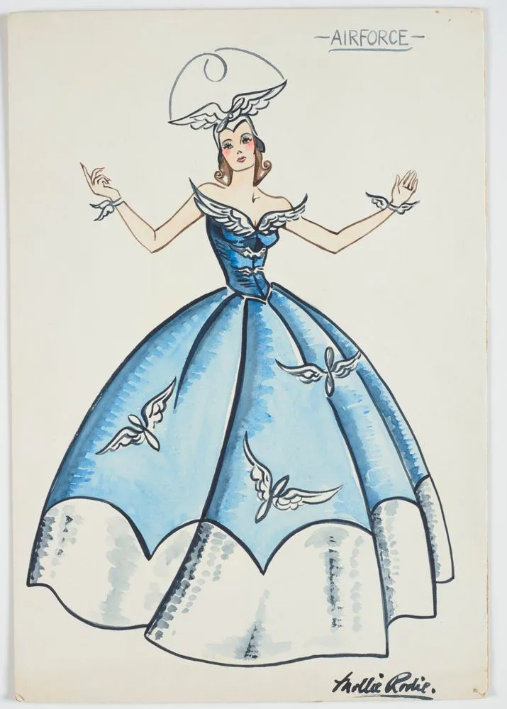 Costume design for Victory Queen Carnival, 'Airforce'