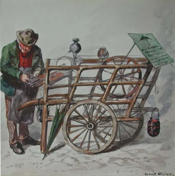 Original Punch drawing: The Knife-Grinder