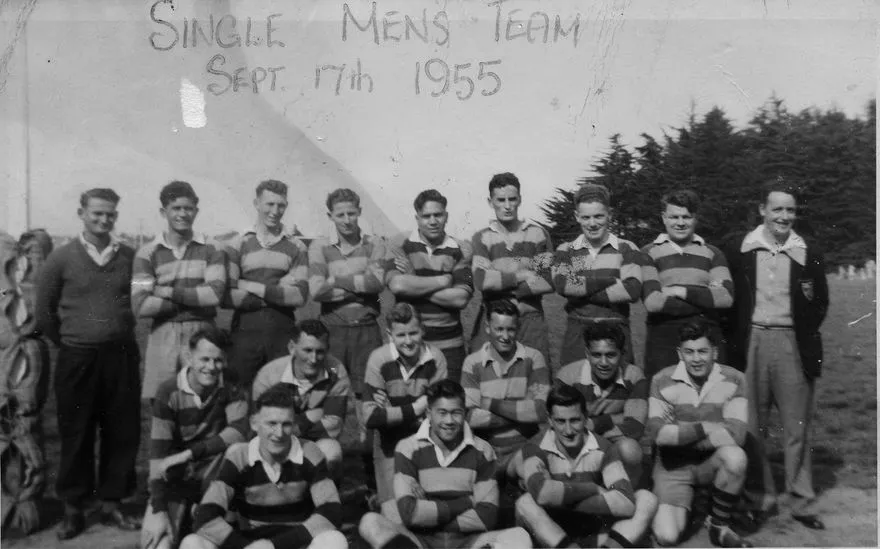 Foxton Single Men's Rugby Team 1955