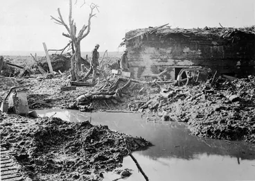 Image: Gater Point, on the battlefield near Zonnebeke, Ypres Sector, Belgium, during World War I