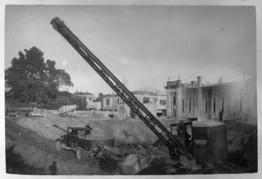 Image: Excavating Post Office site in Victoria Street