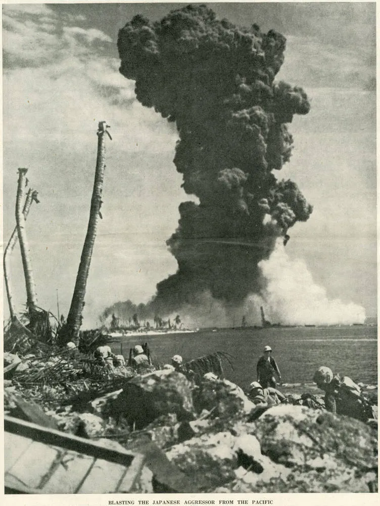 Blasting the Japanese aggressor from the Pacific