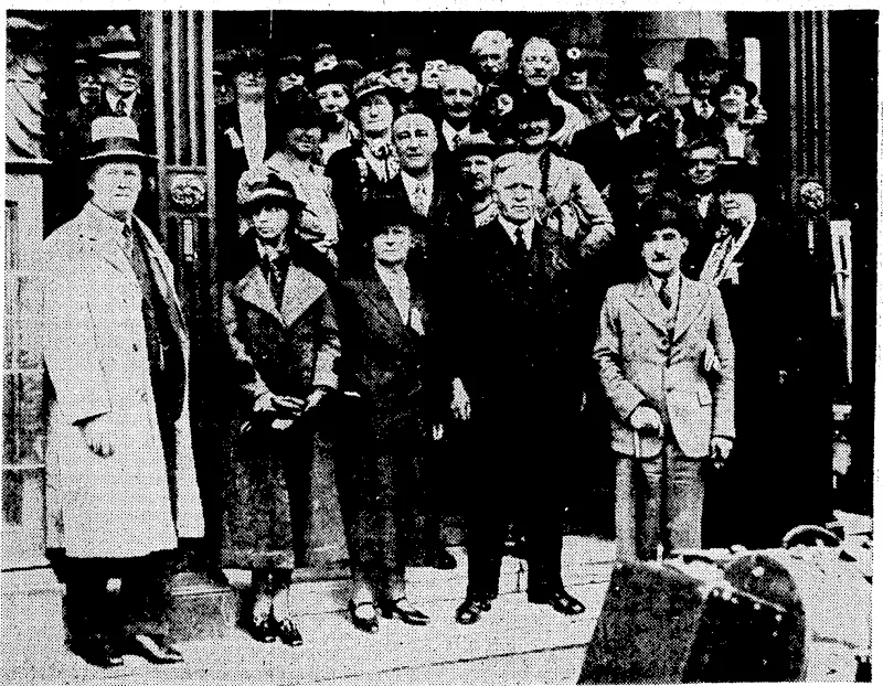 Sport, and General" Photo, Major-General Shozo Kawabe, a prominent Japanese commander who is playing a leading part in the present clash with China., "*.,■' ■ • ' "Sport and General" Photo. New Zealand visitors leaving the Imperial Hotel, Russell Square, London, for a tour of and Scotland. The organiser of the tour, Mr. Thomas Ritchie, of Dunedin, is seen in the front row. ; . without a hat. . . (Evening Post, 20 August 1937)