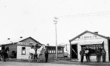 Scene from main street in Featherston Camp