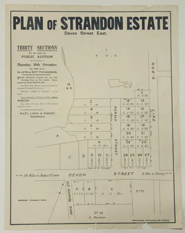 Image: Plan of Strandon Estate [poster]