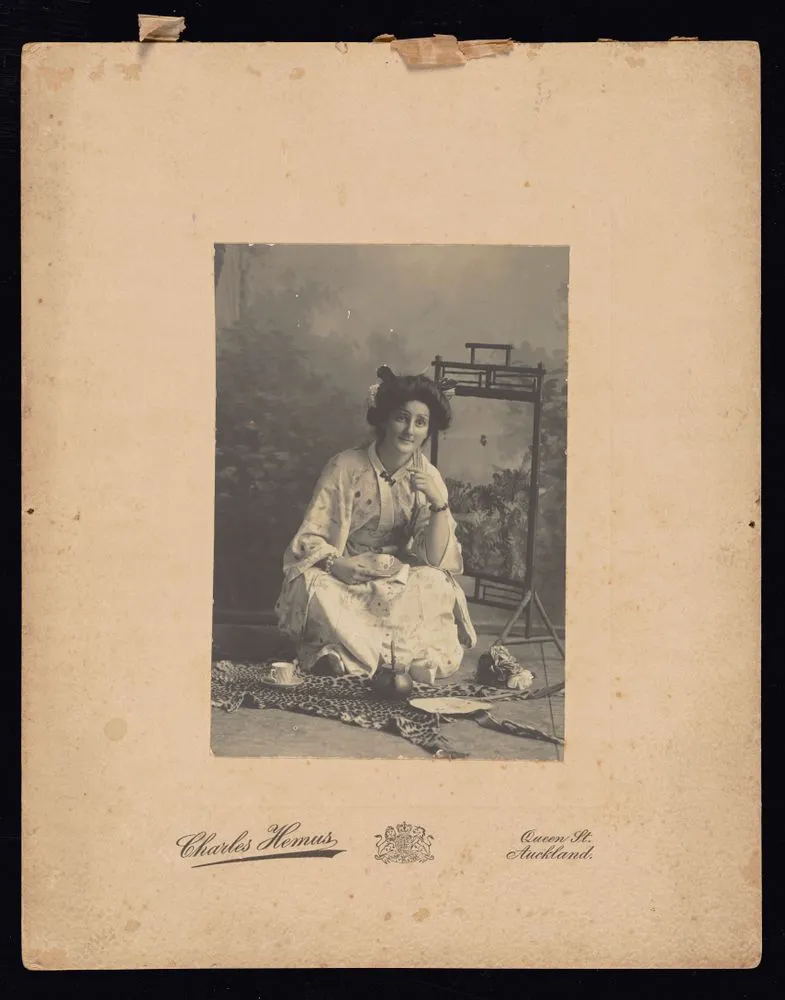 Woman in Japanese dress