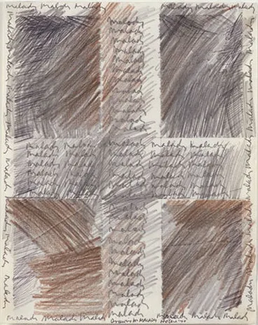 Working drawing for Malady. Image: Working drawing for Malady.