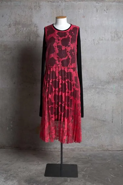 Pavilion dress with pleats